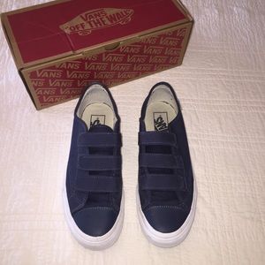 navy velcro vans